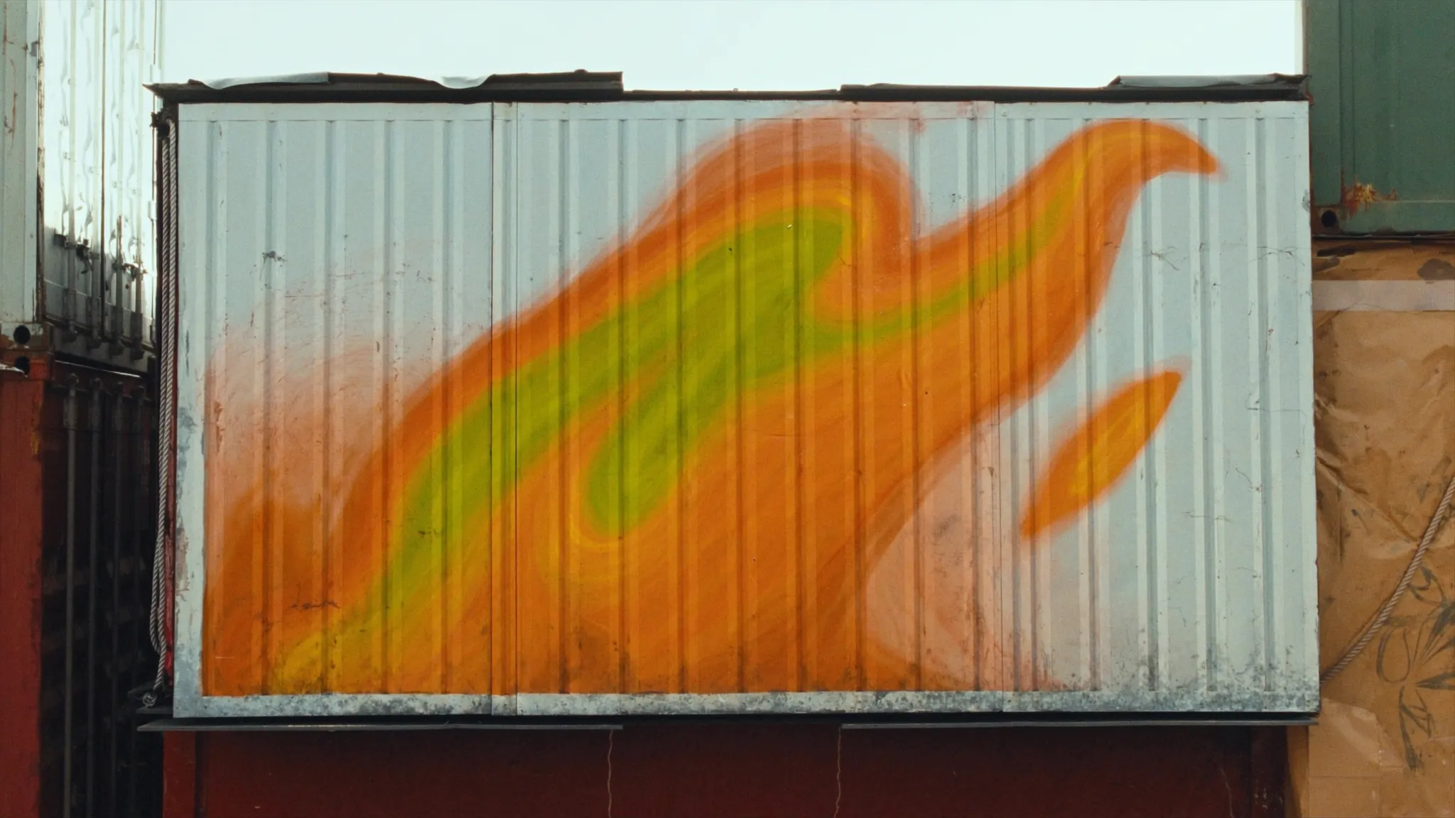 Harbour container stack — Surface Shipping container